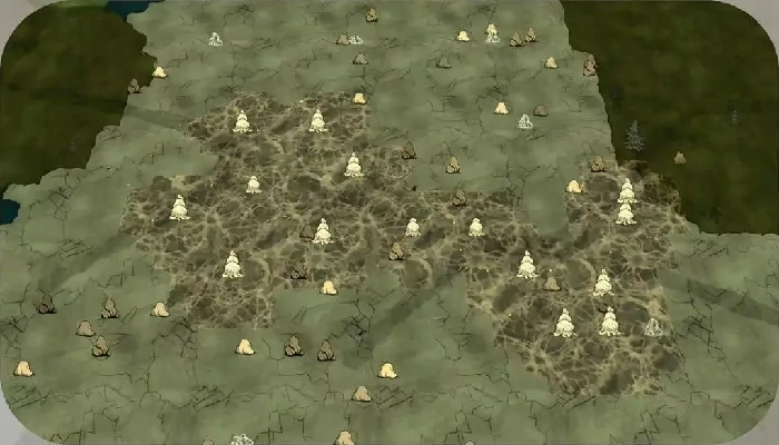 饥困荒野蜘蛛矿区地形介绍