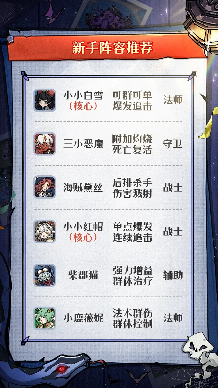 幻灵召唤师新手阵容推荐