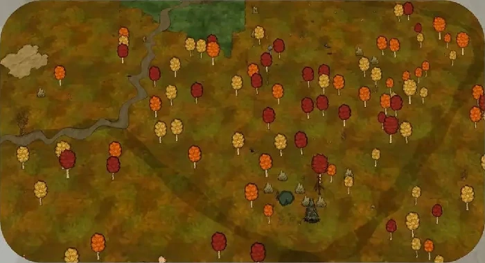 饥困荒野桦树林地形介绍