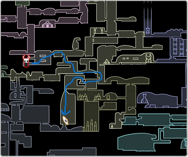 空洞骑士丝之歌深邃巢穴面具碎片收集