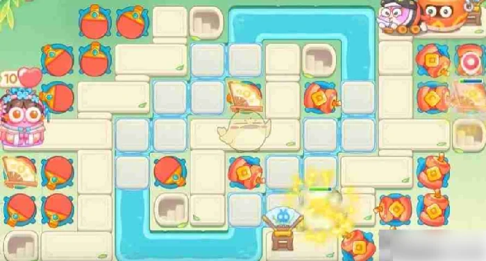 保卫萝卜4攻略梁波波与祝秋秋90关 梁波波与祝秋秋第90关通关攻略,