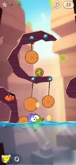 割绳子2沙漠大坝第19关怎么过 割绳子2沙漠大坝第十九关攻略,