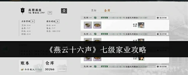 燕云十六声七级家业怎么过 燕云十六声七级家业攻略