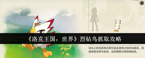 洛克王国世界烈钻鸟怎么抓取  洛克王国世界烈钻鸟抓取攻略,