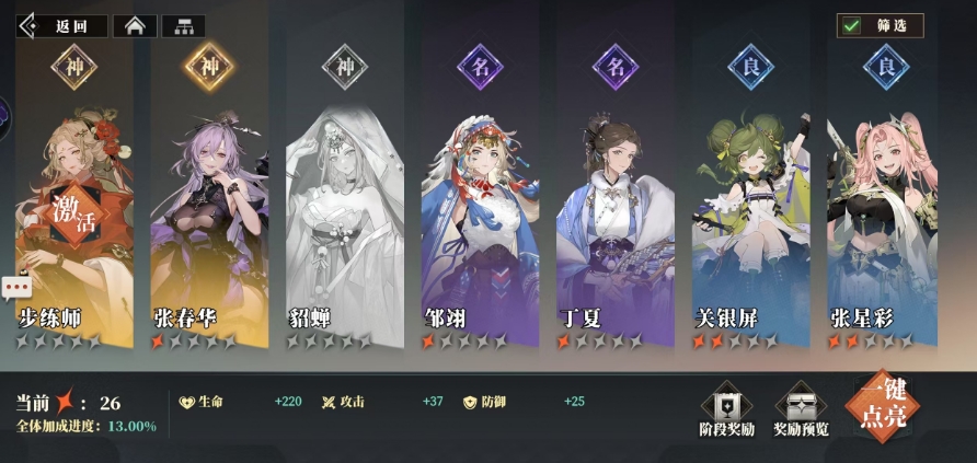 三国志幻想大陆2枭之歌女角色有哪些,三国志幻想大陆2女角色强度介绍