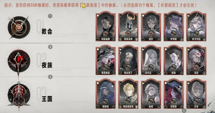 银与绯卡池有哪些,银与绯卡池详情一览