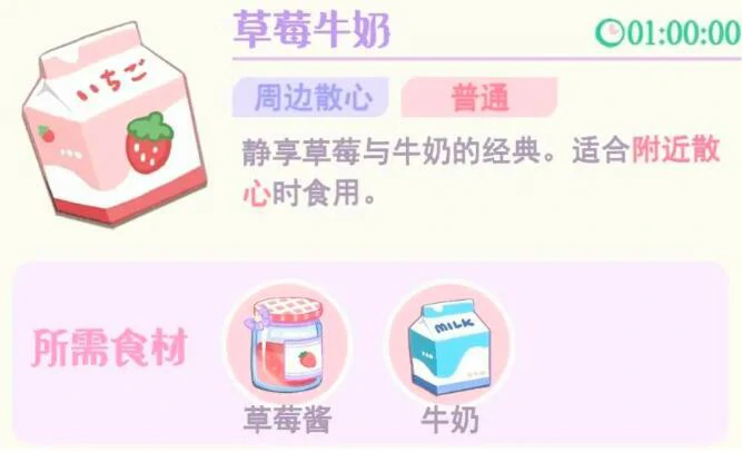 花花与幕间剧草莓怎么用,花花与幕间剧草莓菜谱攻略