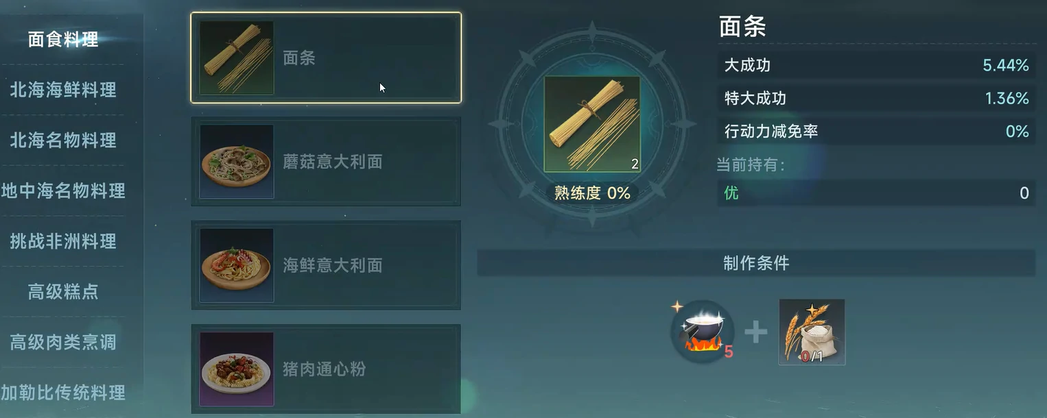 大航海时代传说料理怎么制作,大航海时代传说料理制作攻略