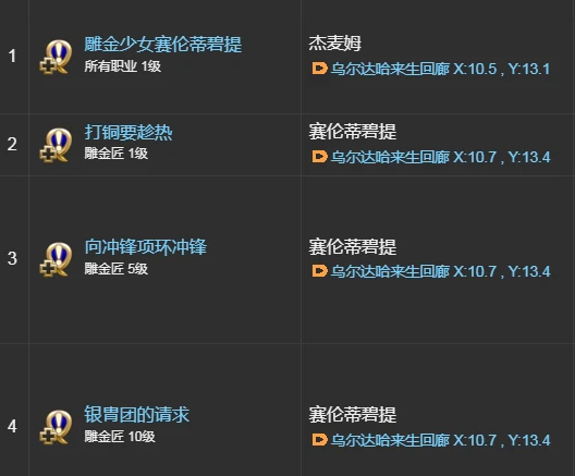 最终幻想14水晶世界雕金匠是谁,FF14手游雕金匠介绍