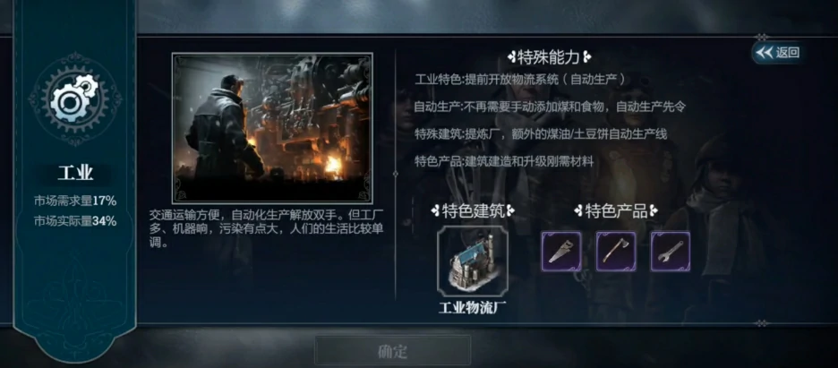 冰汽时代产业特色有哪些,冰汽时代手游产业特色介绍