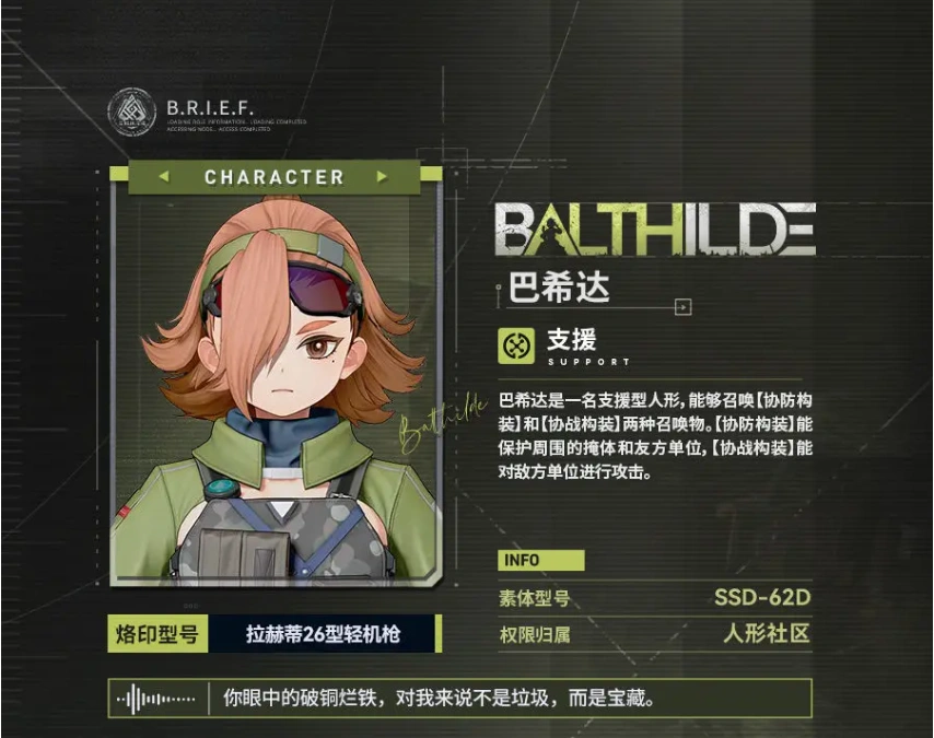 少女前线2巴希达怎么样,少前2巴希达角色强度分析