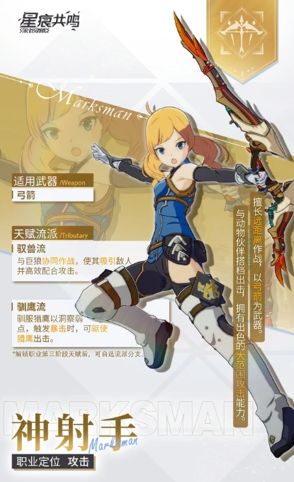 星痕共鸣射手转职流派分享,星痕共鸣弓箭手职业怎么玩