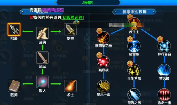武林外传十年之约转职选哪个职业,武林外传十年之约转职选择