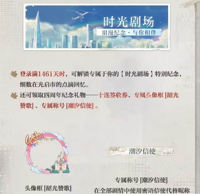 光与夜之恋四周年活动介绍,光与夜之恋四周年活动有什么,光与夜之恋