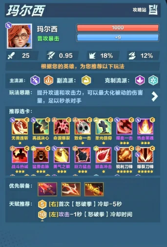 口袋斗蛐蛐玛尔茜怎么玩,口袋斗蛐蛐玛尔茜流派效果一览