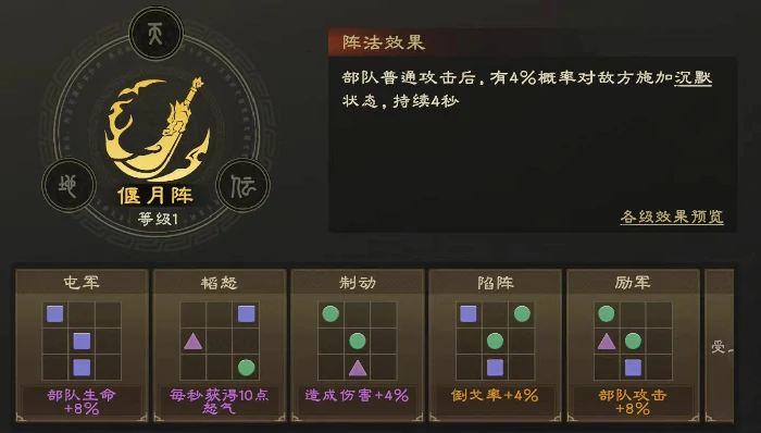偃武阵法怎么选,偃武阵法攻略详解