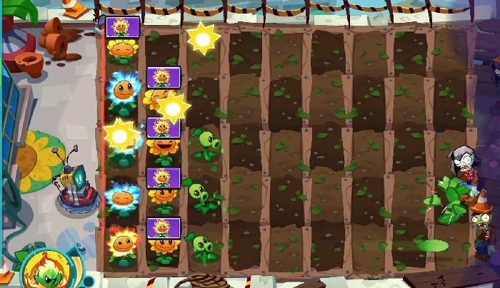 植物大战僵尸3熔火向日葵强度解析,植物大战僵尸3熔火向日葵实战表现与搭配技巧