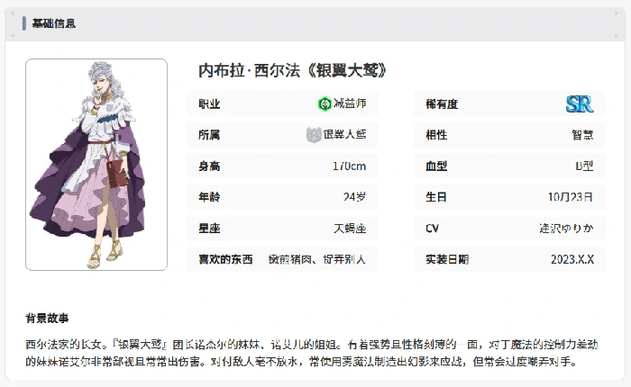 黑色四叶草魔法帝之道内布拉角色强度解析,黑色四叶草手游内布拉技能与实战表现全面介绍