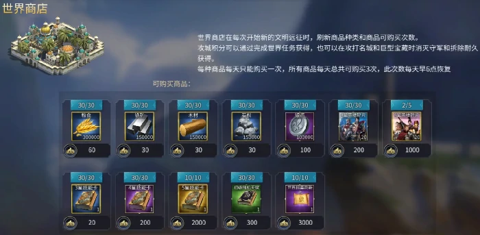 英雄之城3世界商店购买攻略英雄之城3最佳购物顺序一览