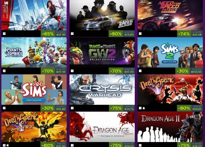 Steam冬促与黑五促销对比：哪个折扣力度更大、更值得入手
