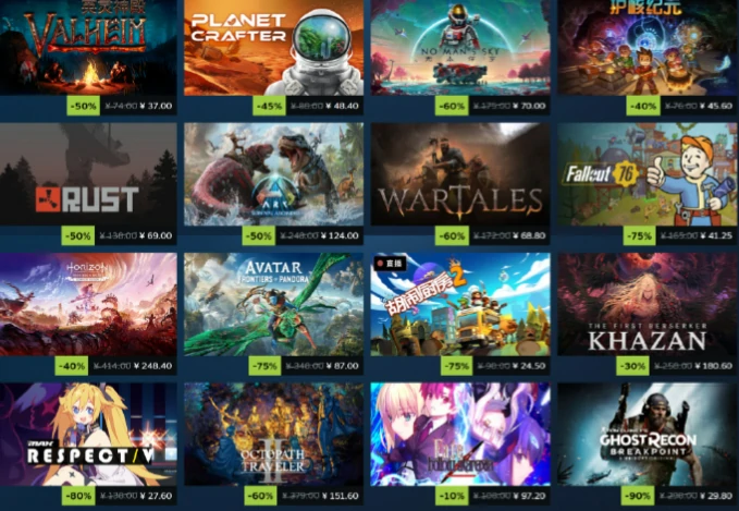 Steam冬促2025热门游戏推荐,游戏折扣信息与必入清单