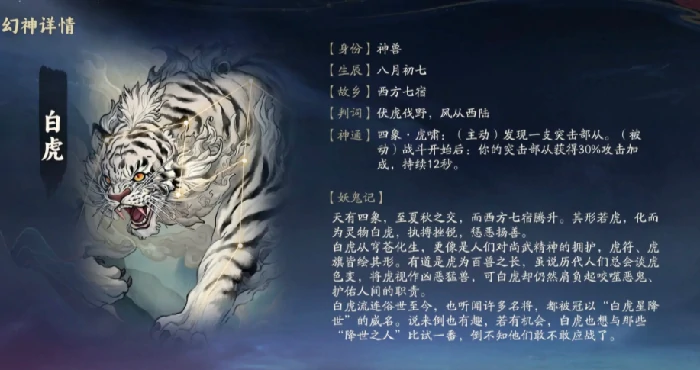 代号妖鬼白虎幻神介绍,代号妖鬼白虎幻神搭配推荐