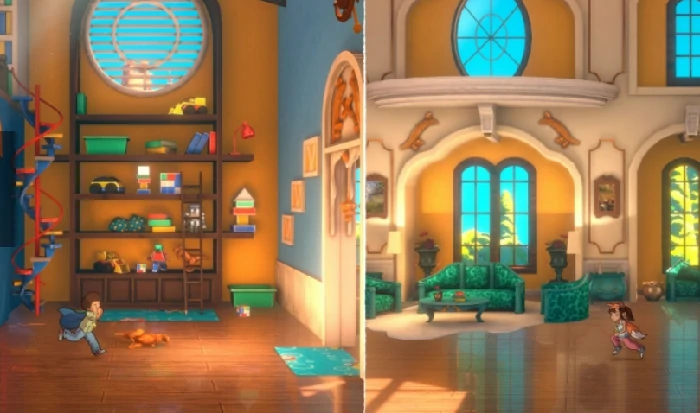 双子迷途2是什么游戏,双子迷途2是一款融合解谜、叙事与双角色协同机制的独立冒险游戏