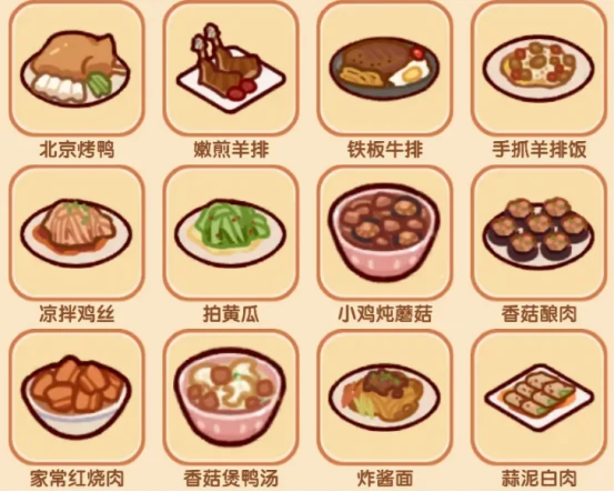 沙石镇时光初级烹饪台菜谱大全,沙石镇时光新手必学基础食谱汇总