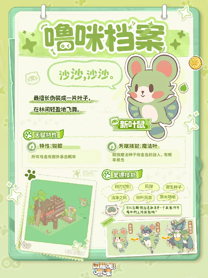 闪耀吧噜咪噜咪,全角色图鉴与技能档案大全