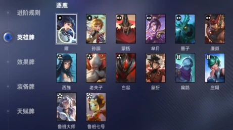 王者万象棋逐鹿排名榜,王者万象棋逐鹿强势英雄推荐与实战强度分析