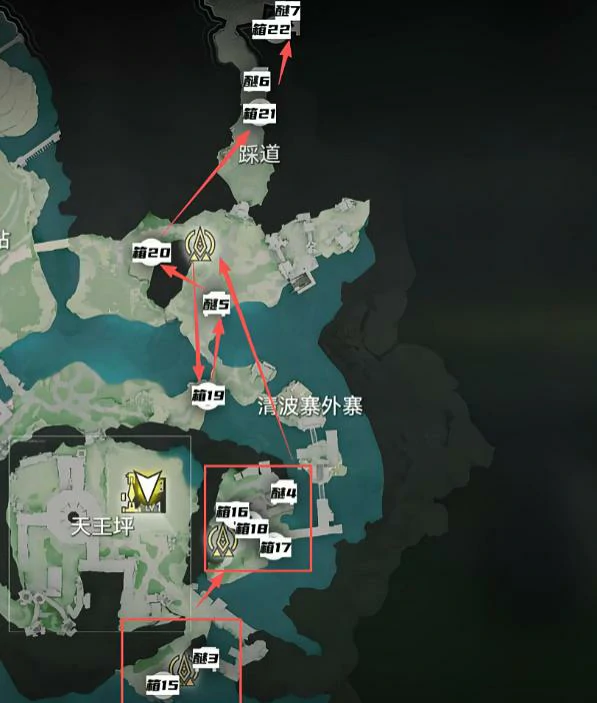 明日方舟终末地武陵地区宝箱全收集指南,终末地武陵宝箱位置分布与开启方法,明日方舟