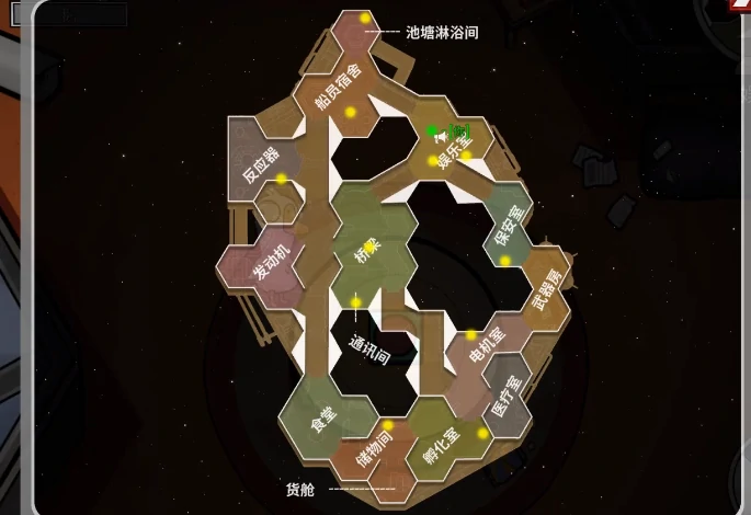 鹅鸭杀黑天鹅号地图布局详解,鹅鸭杀黑天鹅号全区域功能与速通技巧攻略