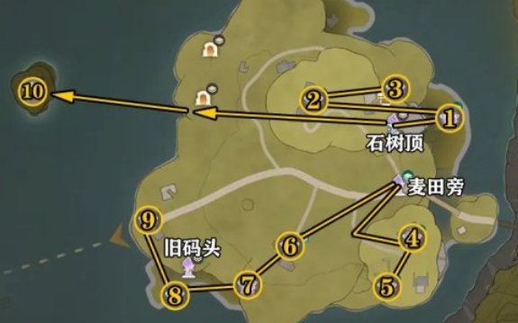 无限暖暖石树田无人区奇想星位置攻略,无限暖暖石树田无人区奇想星收集大全,无限暖暖