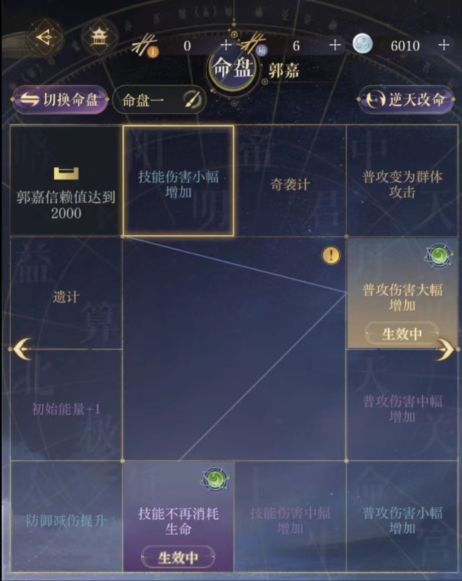如鸢郭嘉星石搭配攻略,如鸢郭嘉星石搭配分享