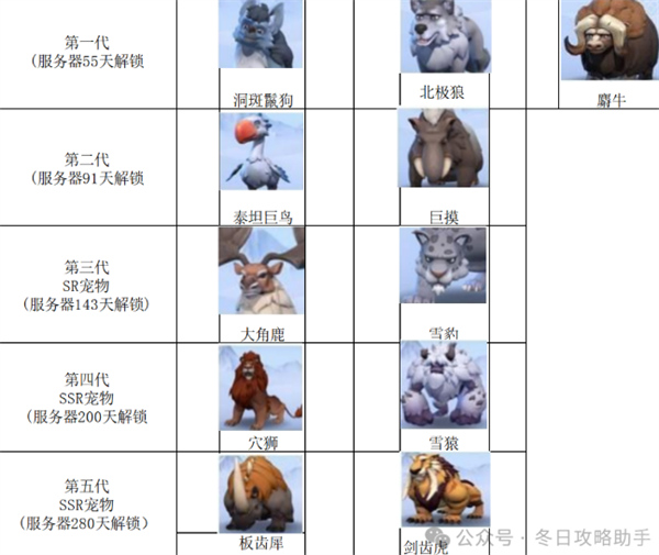 无尽冬日宠物解锁时间,无尽冬日宠物升级消耗是多少,无尽冬日
