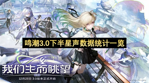 鸣潮3.0下半星声有多少,鸣潮3.0下半星声数量统计,鸣潮,鸣潮