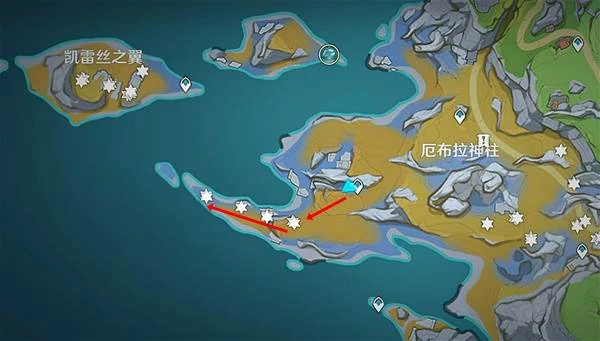 原神冬凌草分布图,原神冬凌草位置,原神,原神