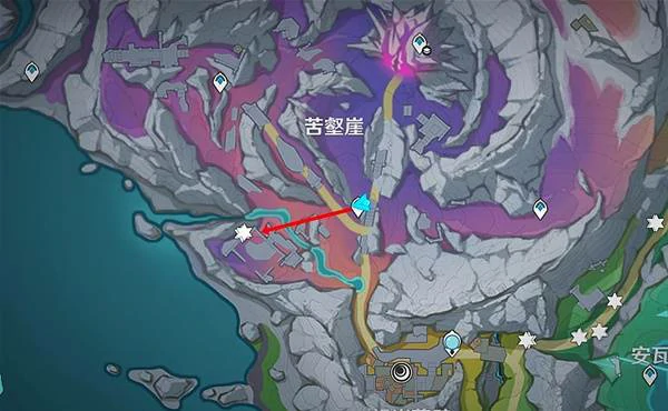 原神冬凌草分布图,原神冬凌草位置,原神,原神