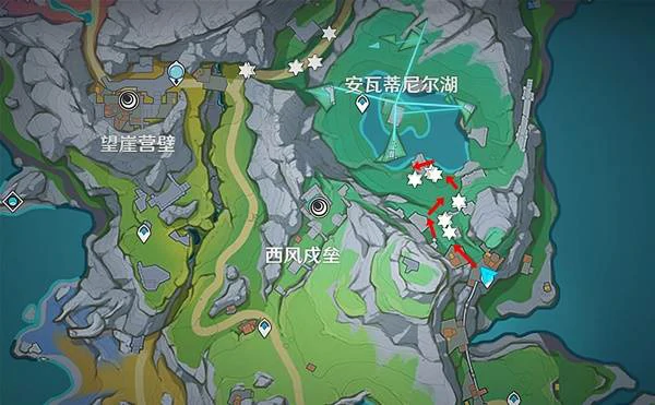 原神冬凌草分布图,原神冬凌草位置,原神,原神