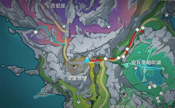 原神冬凌草分布图,原神冬凌草位置,原神,原神