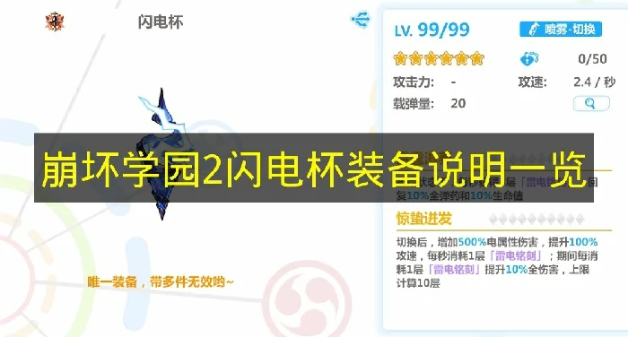 崩坏学园2闪电杯技能是什么,崩坏学园2闪电杯介绍,崩坏学园2