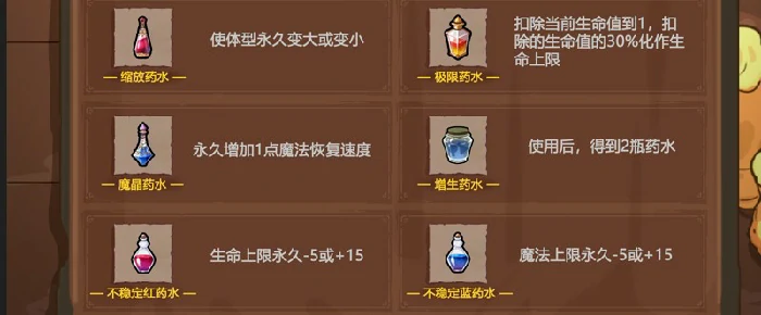 魔法工艺药水有哪些,魔法工艺药水图鉴,魔法工艺