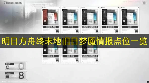 明日方舟终末地旧日梦魇情报在哪,明日方舟终末地旧日梦魇情报位置,明日方舟终末地,明日方舟