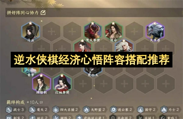 逆水侠棋经济心悟阵容怎么搭配,逆水侠棋经济心悟阵容搭配攻略,逆水侠棋