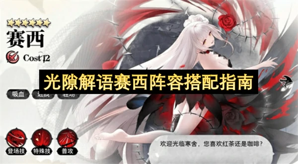 光隙解语赛西阵容搭配推荐,光隙解语赛西阵容怎么搭配,光隙解语
