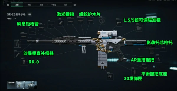 三角洲行动SR25配件选择推荐,三角洲行动SR25改枪方案推荐,三角洲行动