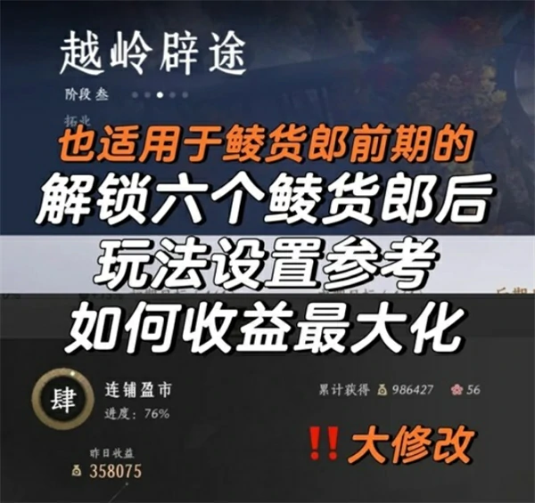 燕云十六声鲮货郎卖货利益最大化攻略,燕云十六声鲮货郎怎么赚钱,燕云十六声,燕云十六声