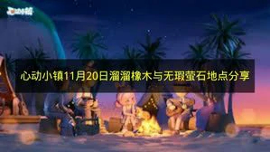 心动小镇11月20日溜溜橡木与无瑕萤石在哪,心动小镇溜溜橡木与无瑕萤石,心动小镇
