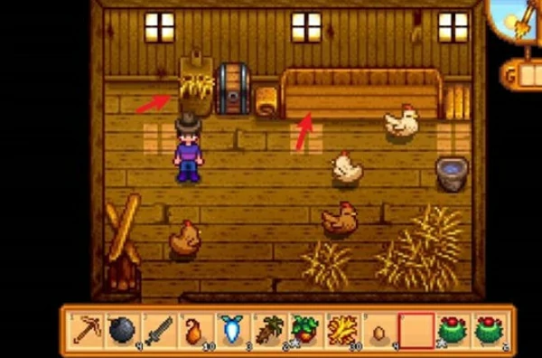 星露谷物语取出干草方法,星露谷物语怎么取出谷仓的草,星露谷物语