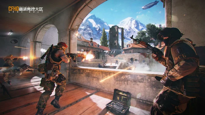 游戏对战场景示意图